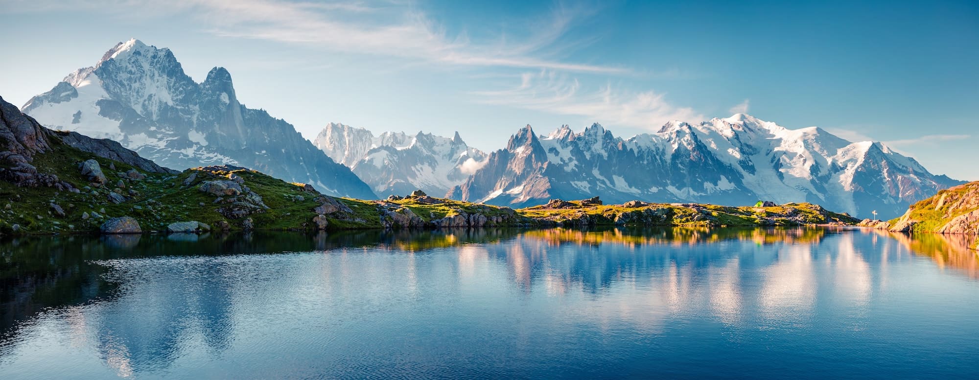 Mont blanc la région camping les îles passy