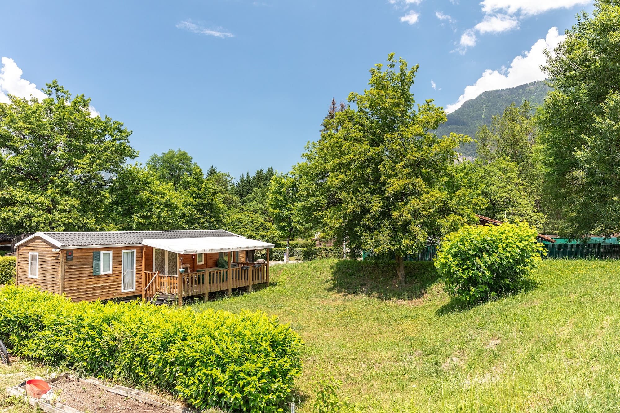 camping les îles passy lac mobilhome location