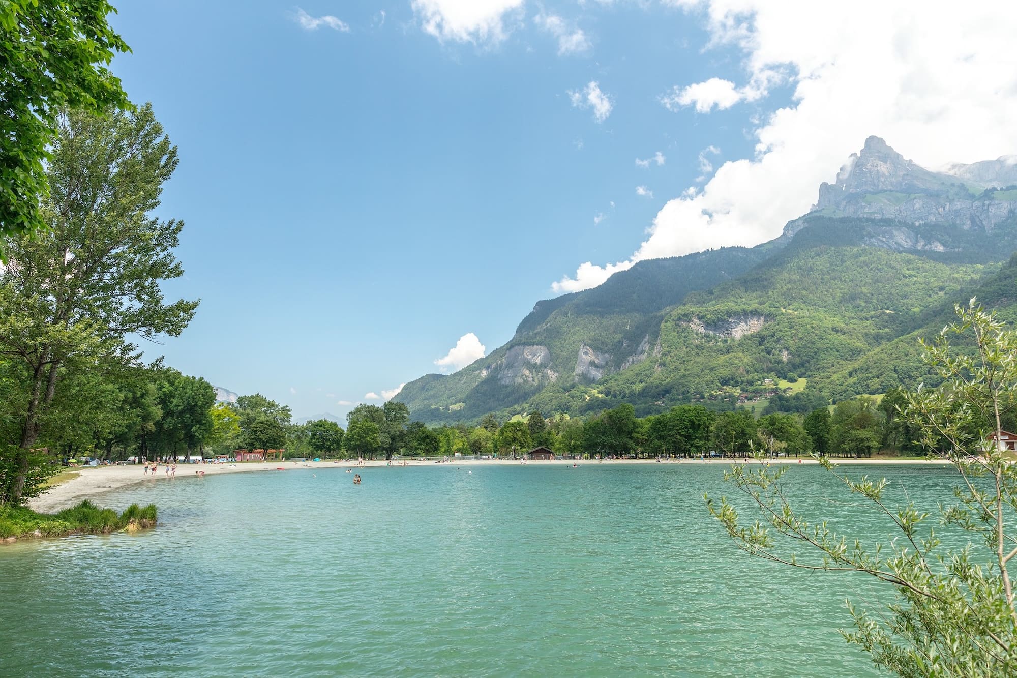 camping les îles passy lac vue famille